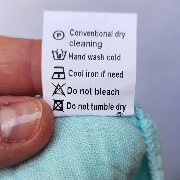 Mint Green Long Dress Muslin Style Button-Up Dolman Short Sleeves - Picture 11 of 12